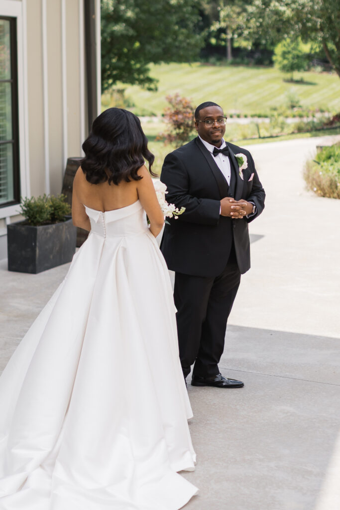 Romantic bridal portraits at Hazelnut Farm surrounded by timeless Kentucky scenery.