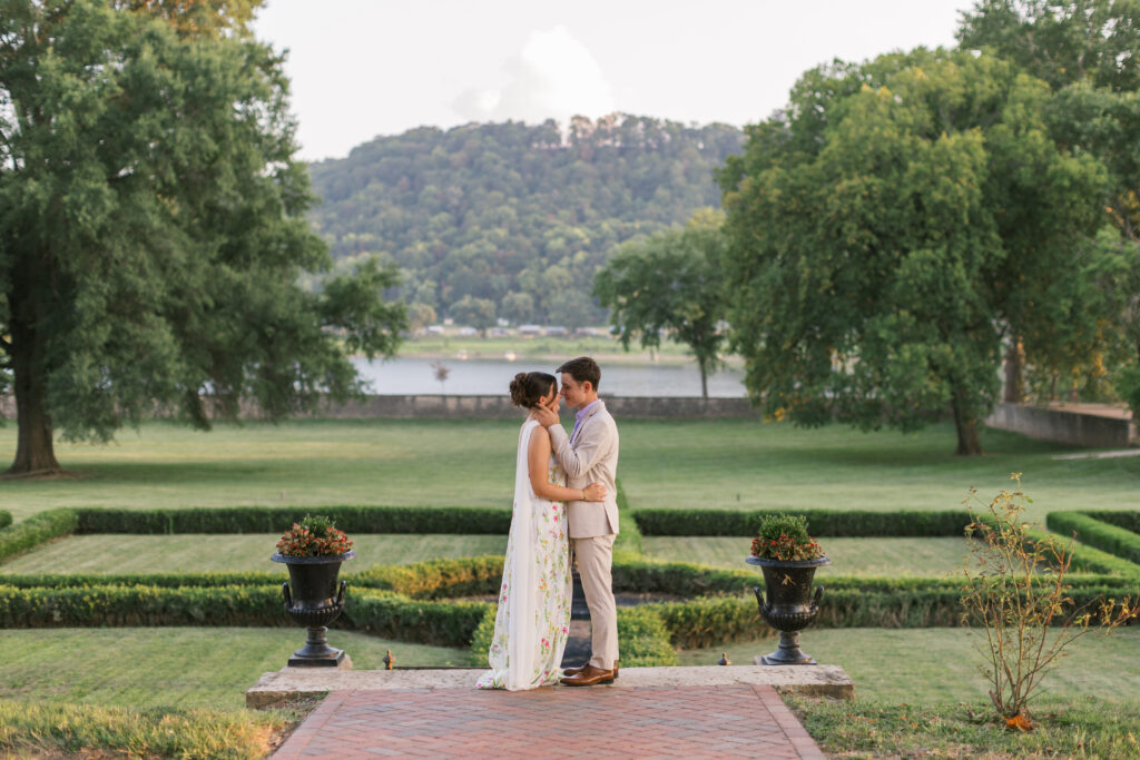 Classic wedding portrait at historic Lanier Mansion.