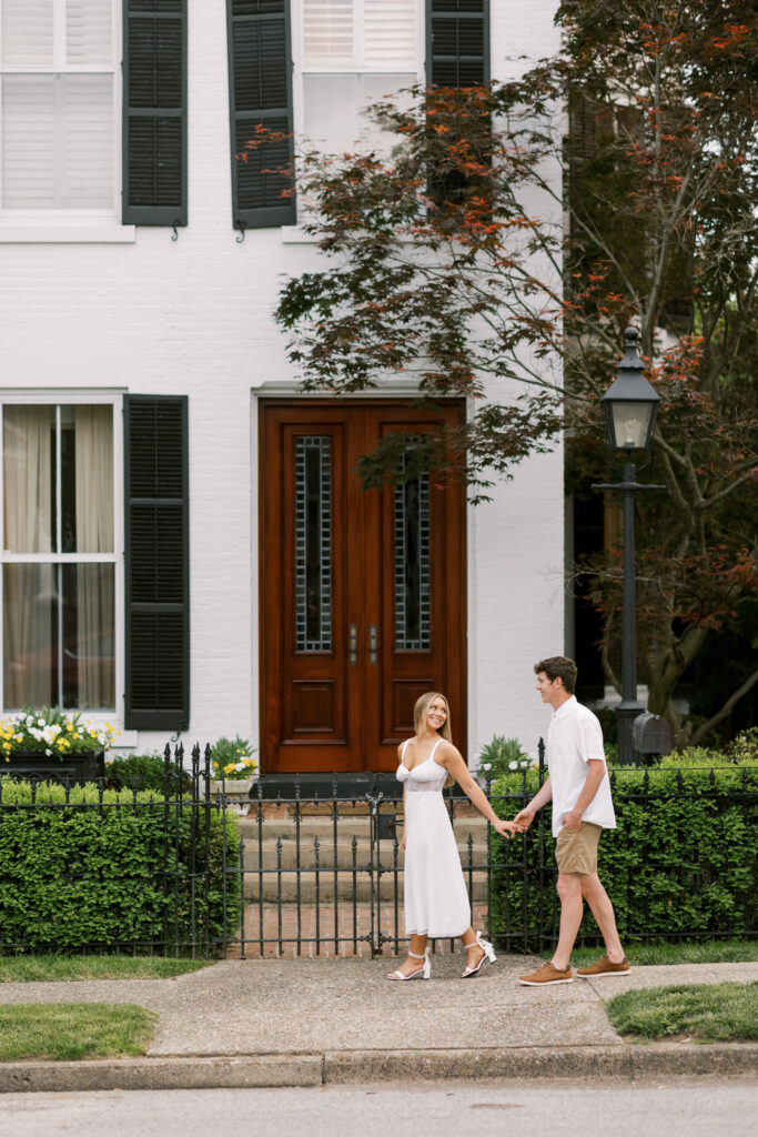 Wedding photo in Downtown Madison, Indiana.